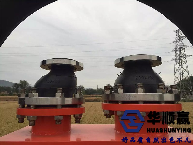 偏心異徑橡膠接頭現(xiàn)場圖